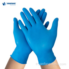 Gants jetables en nitrile sans nitrile en poudre à usage médical